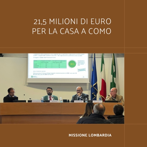 Missione Lombardia: 21,5 Milioni di Euro per la Ca...