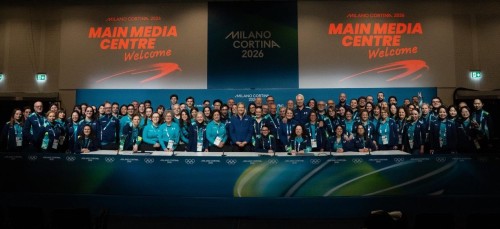 Kirsty Coventry al Main Media Center di Milano rin...